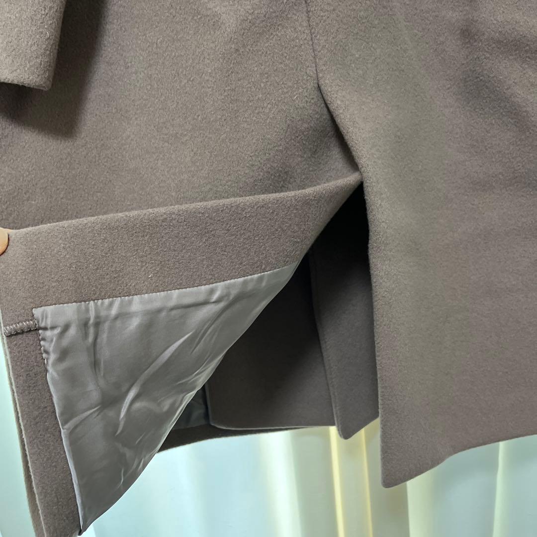 CYCLAS サイズ36 メルトンビーバーコート ブラウン ベージュ