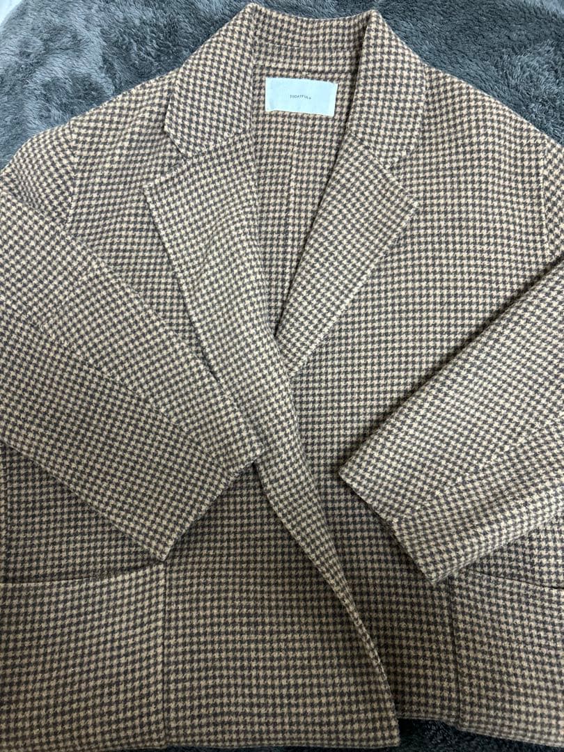 TODAYFUL チェック柄チェスターコート