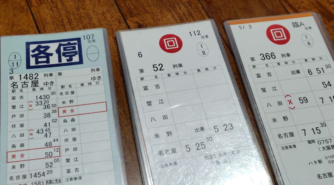 【近鉄】運転士用スタフ　６セット