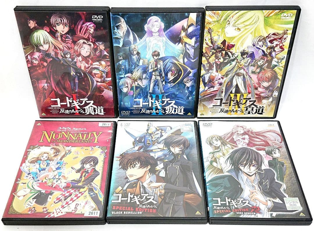 コードギアス【1期+2期+SP+劇場版+亡国のアキト】DVD 全29巻セット