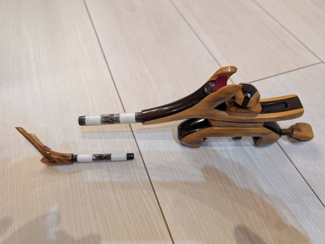 芸舟　夢心　受段巻き　竿掛け　 一本半 夢釣　万力セット