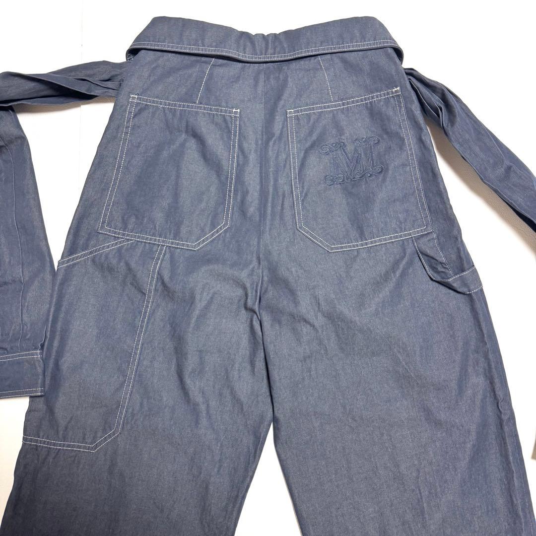 極美品♡マックスマーラ　ハイウエスト　デニム　ワーク　パンツ　カーゴ　42