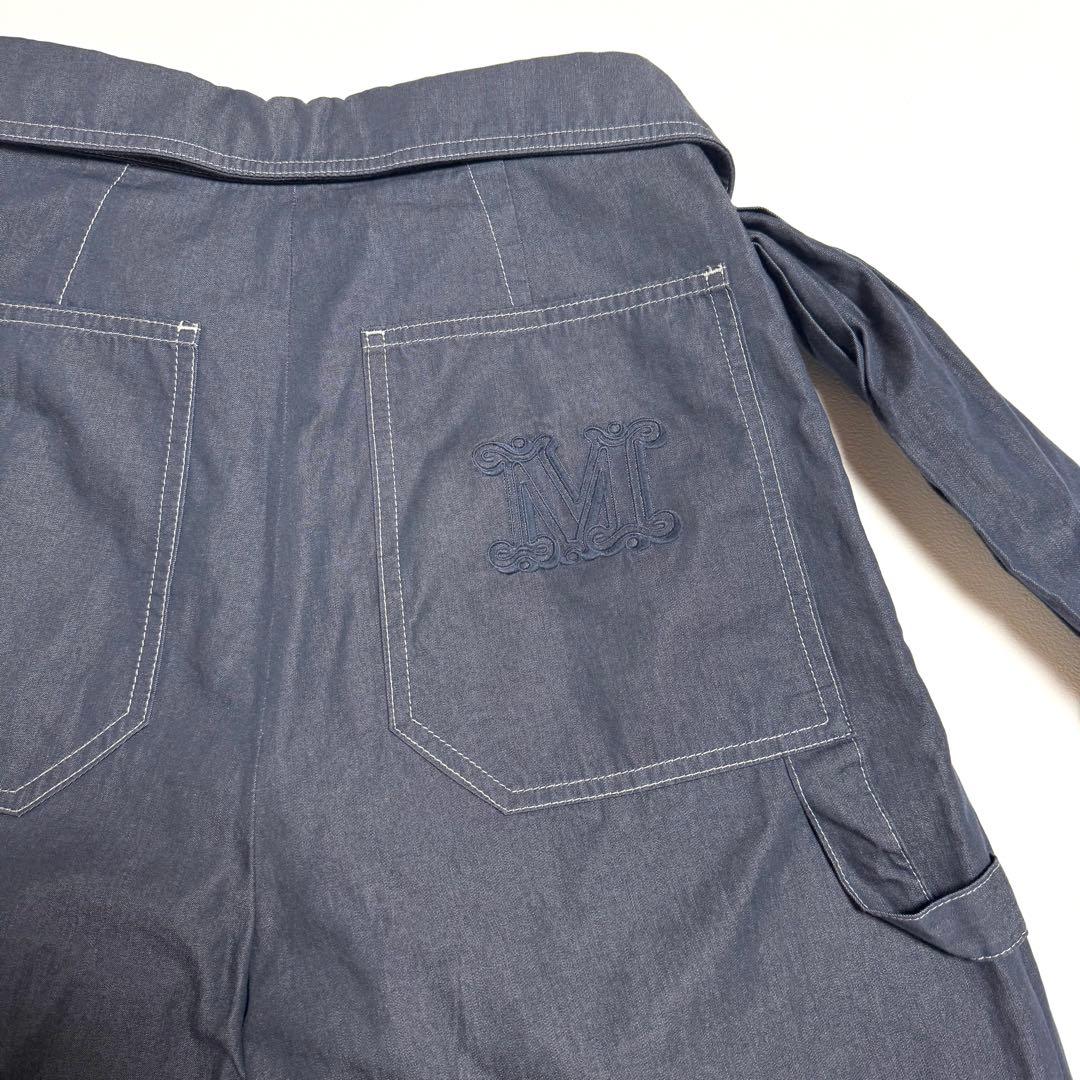 極美品♡マックスマーラ　ハイウエスト　デニム　ワーク　パンツ　カーゴ　42