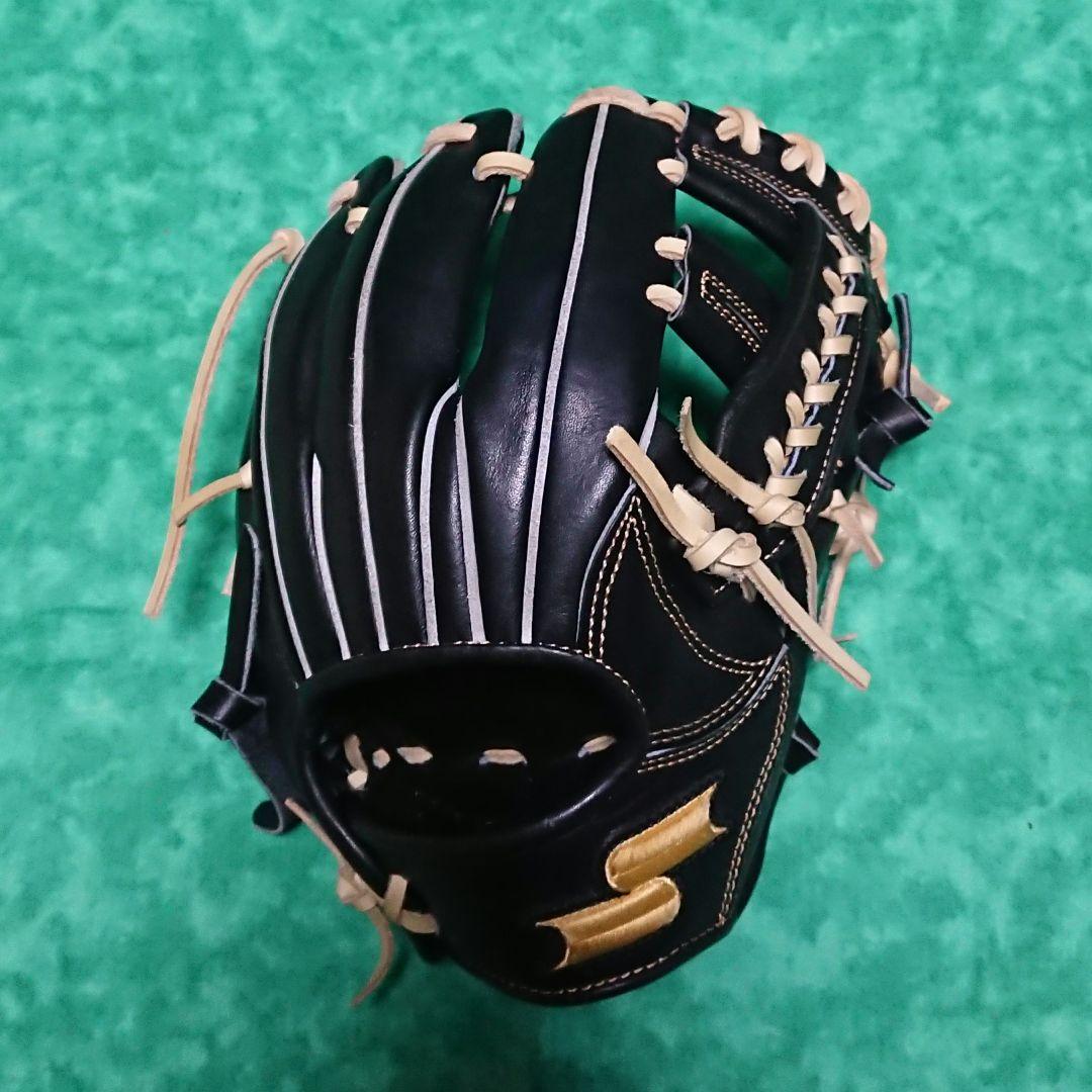 【美品】SSK 硬式内野手用 スペシャルメイクアップ ブラック×キャメル
