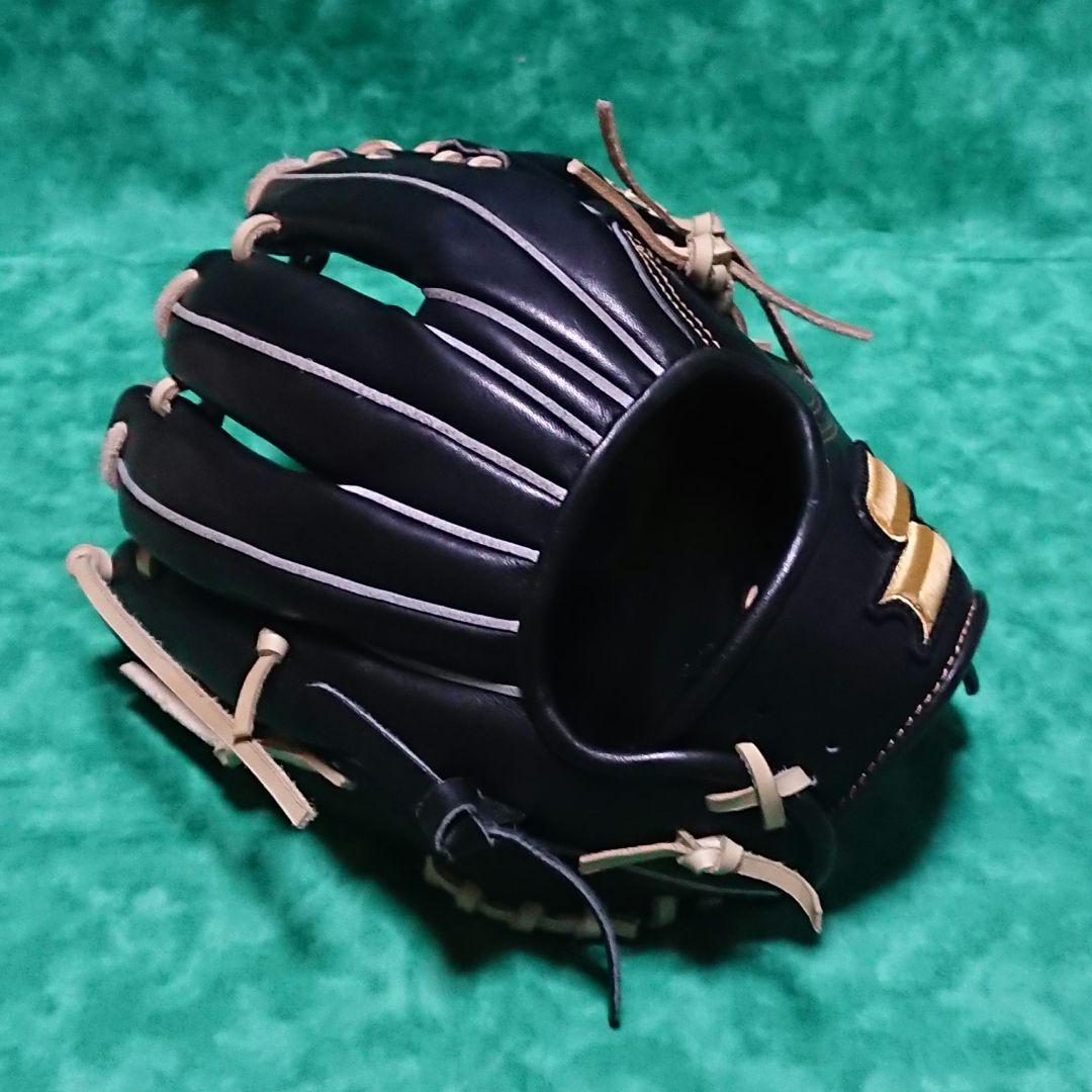 【美品】SSK 硬式内野手用 スペシャルメイクアップ ブラック×キャメル