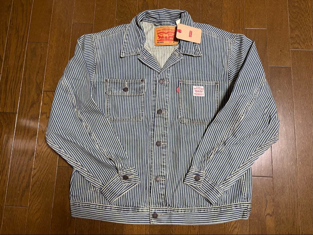 新品　リーバイス WORKWEAR SUNRISE トラッカー　ヒッコリー　M