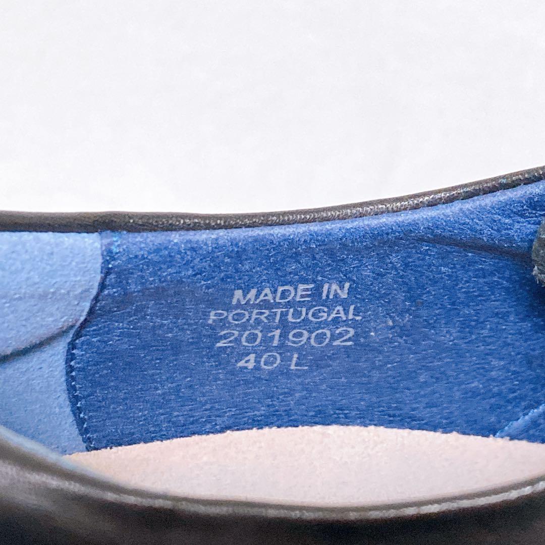 美品　ビルケンシュトック　ジャレン　26cm　40　ブラック　革靴　プレーントゥ