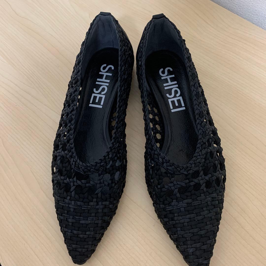 SHISEI メッシュポインテッドシューズ　37