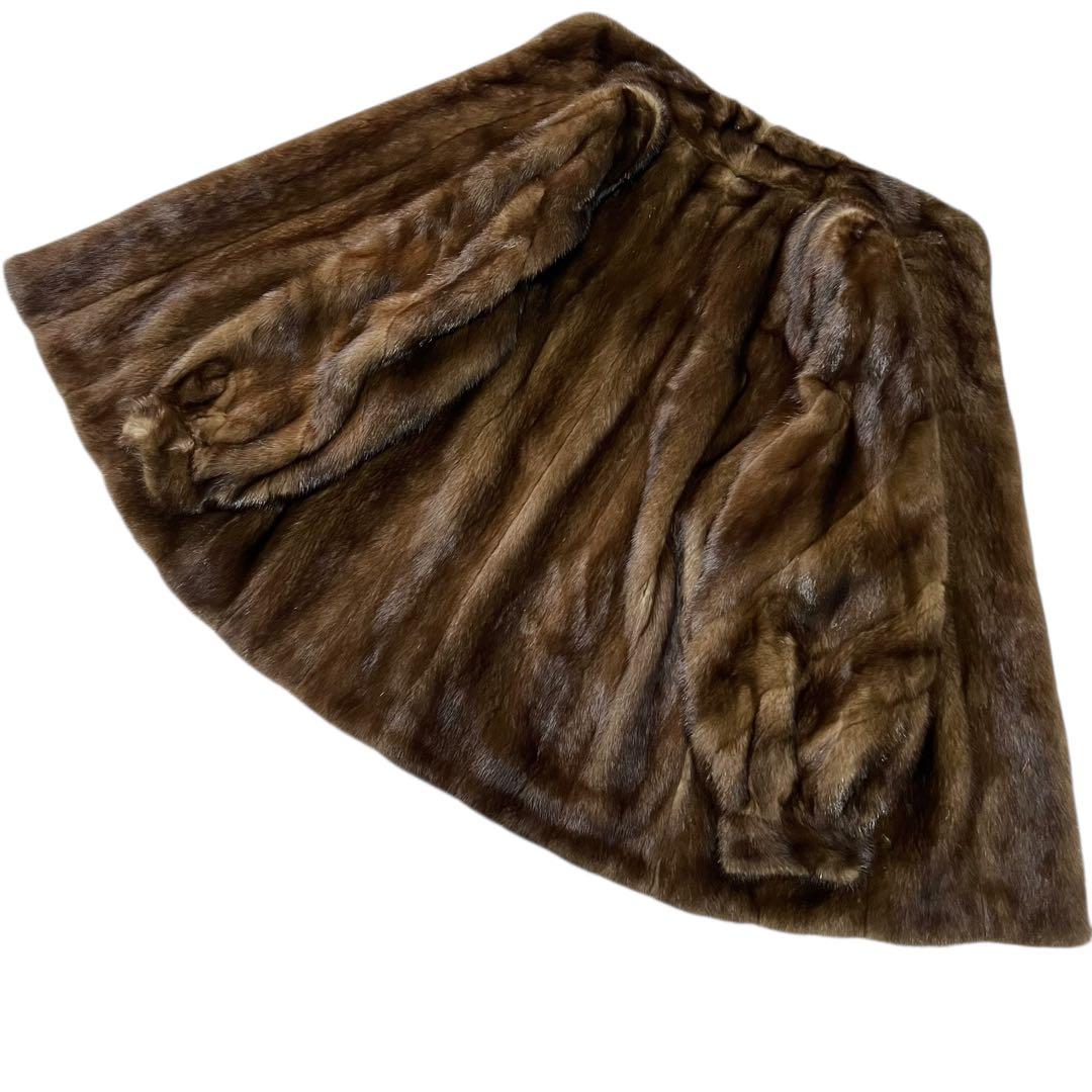 デミバフミンク リアルファー 本毛皮 毛並み◎ なめし柔らか