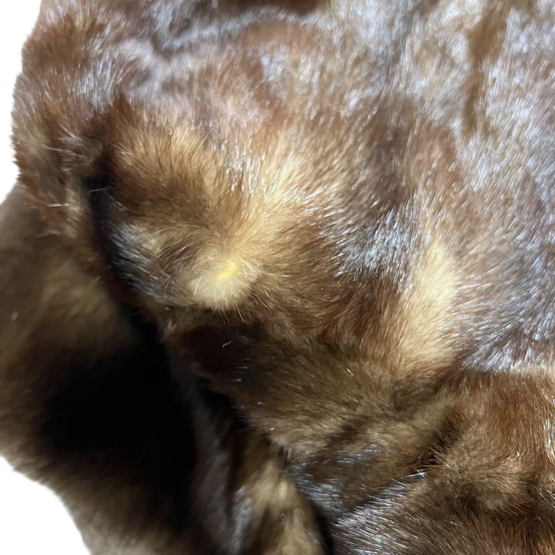 デミバフミンク リアルファー 本毛皮 毛並み◎ なめし柔らか