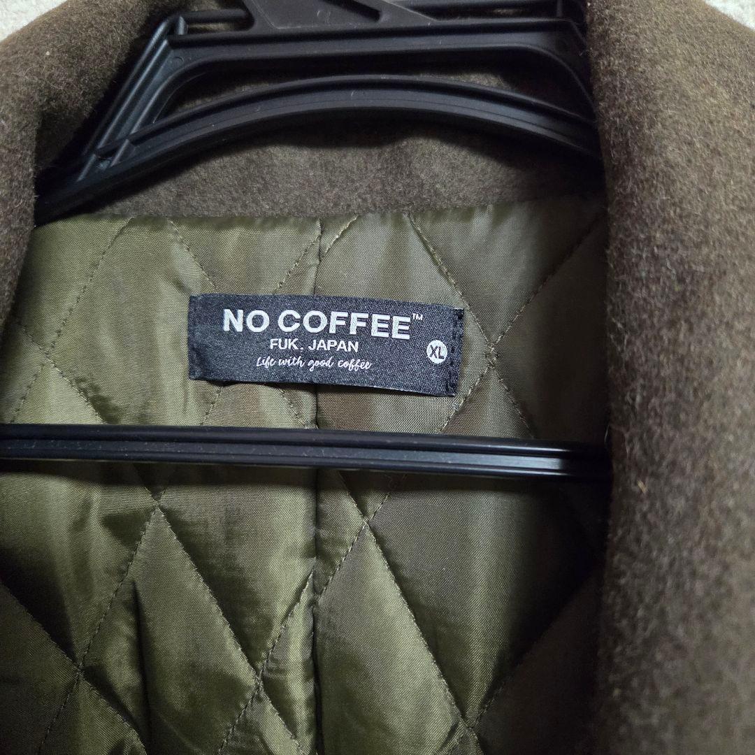 【極美品】NOCOFFEE ウールコート ライダース ピーコートXLサイズ