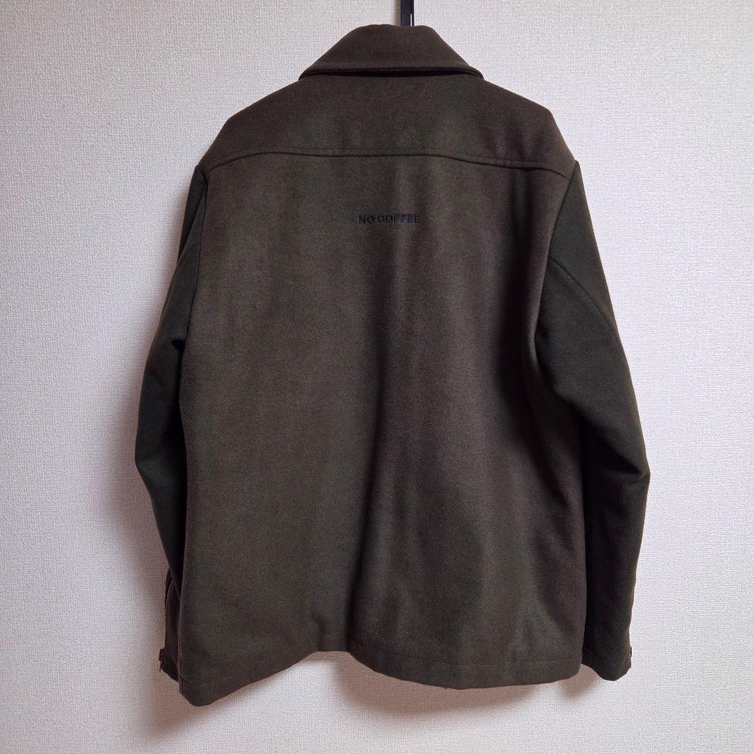 【極美品】NOCOFFEE ウールコート ライダース ピーコートXLサイズ
