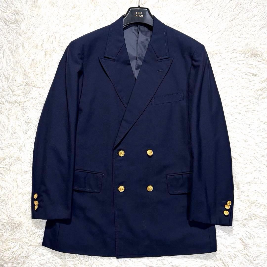 J.PRESS 紺ブレ 金ボタン ダブル 背抜き 刻印 ネイビー M