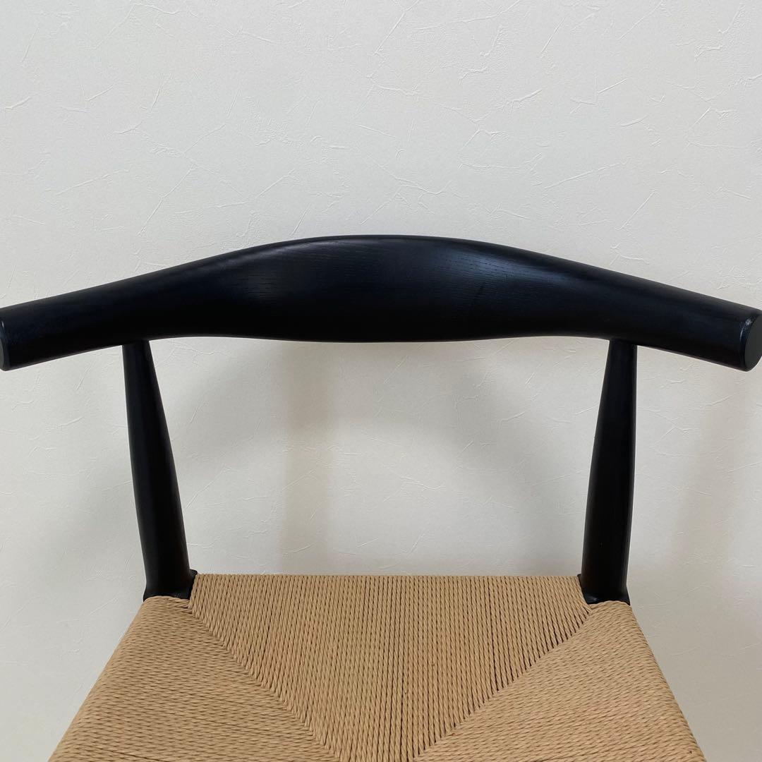 タンスのゲン 北欧モダン ダイニング チェア ブラック 組み立て不要