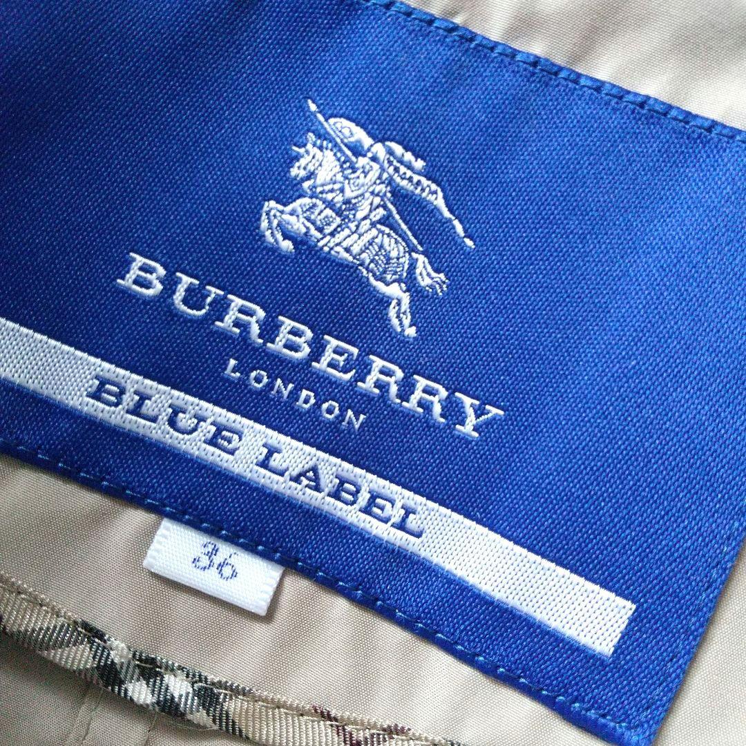 バーバリーブルーレーベル トレンチ レインコート収納ポーチ付き♪