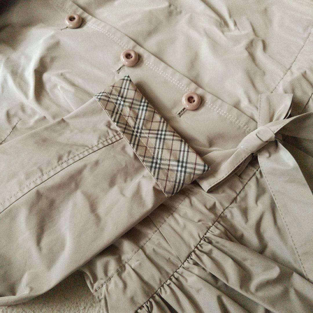 バーバリーブルーレーベル トレンチ レインコート収納ポーチ付き♪