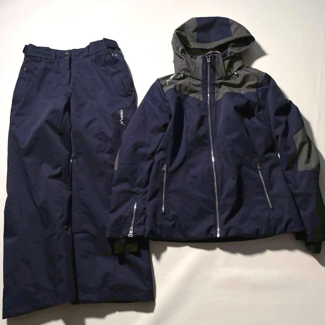 【美品】フェニックス スキーウェア 上下 ORCA SHELL ネイビー M・S
