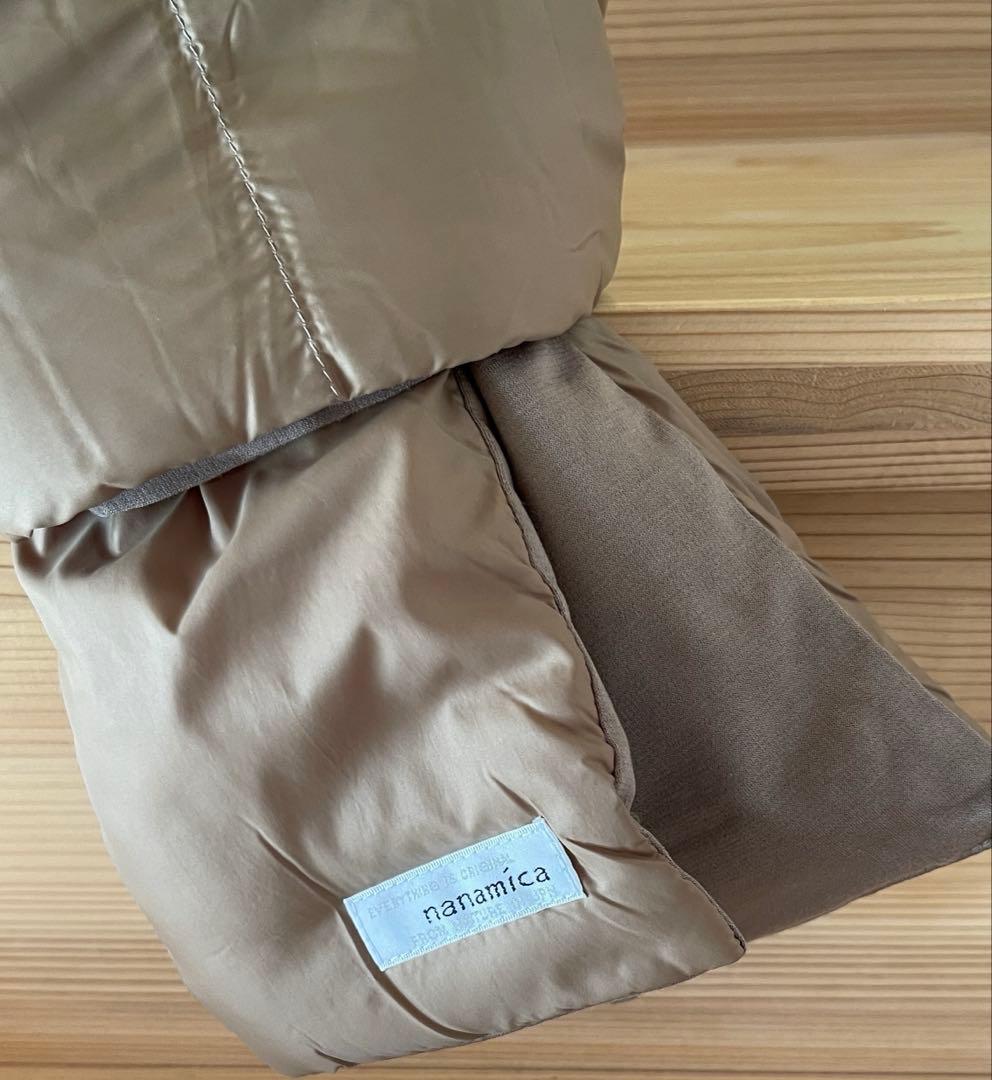 新品 ナナミカ ベージュ 光電子 ダウン マフラー ユニセックス