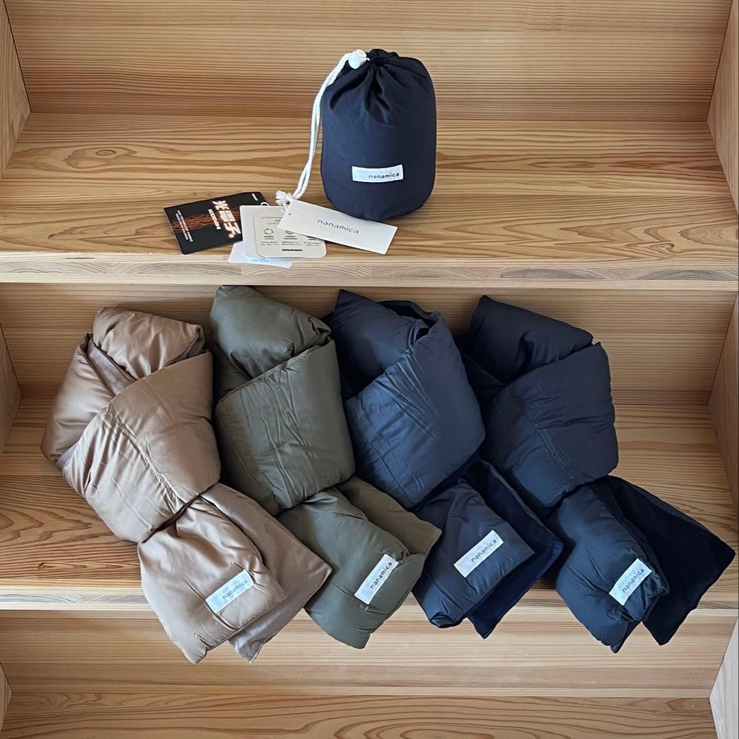 新品 ナナミカ ベージュ 光電子 ダウン マフラー ユニセックス