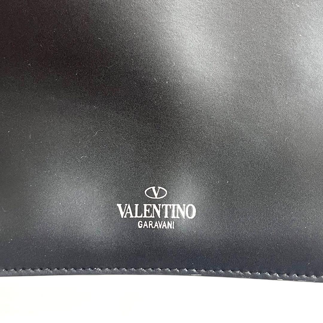 【極美品】 VALENTINO VLTN レザー クラッチバッグ ブラック