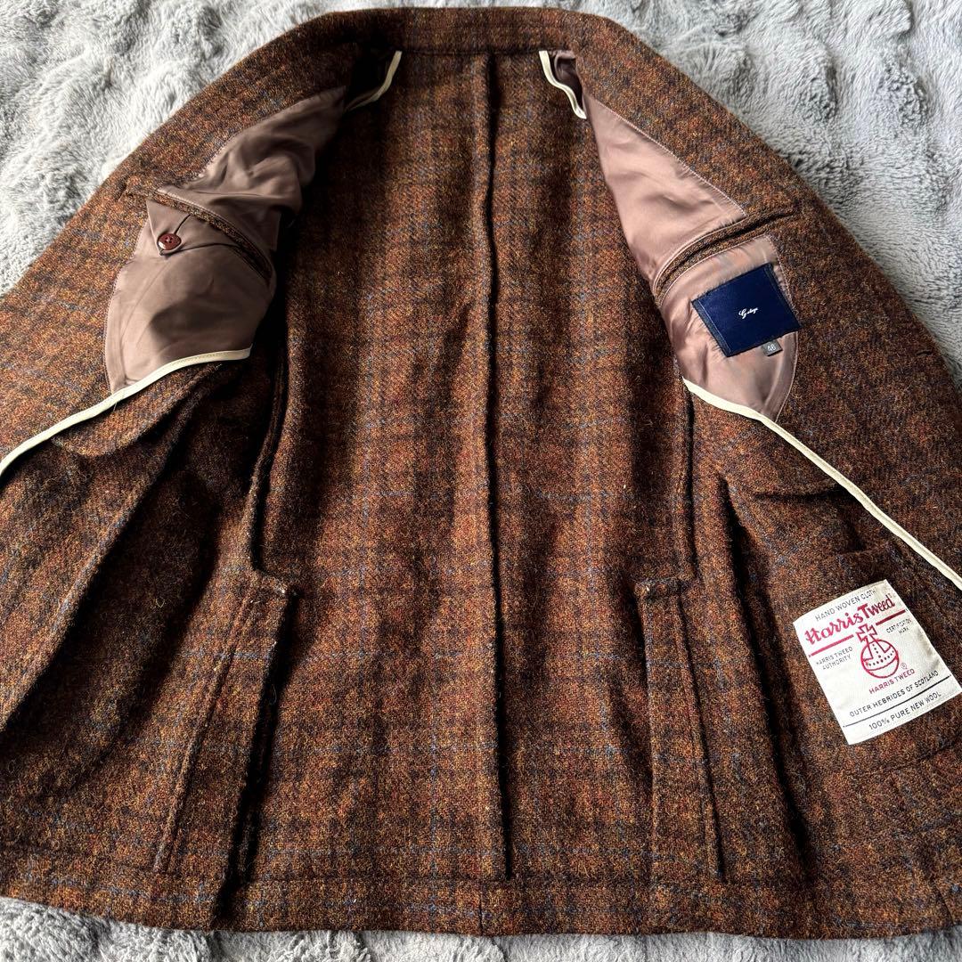 Harris Tweed × g-stage テーラードジャケット 46 2B