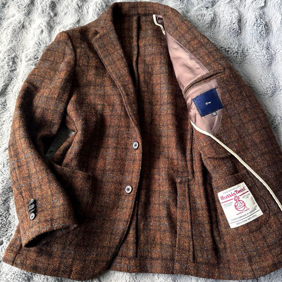 Harris Tweed × g-stage テーラードジャケット 46 2B