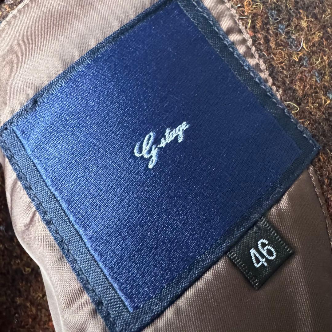 Harris Tweed × g-stage テーラードジャケット 46 2B