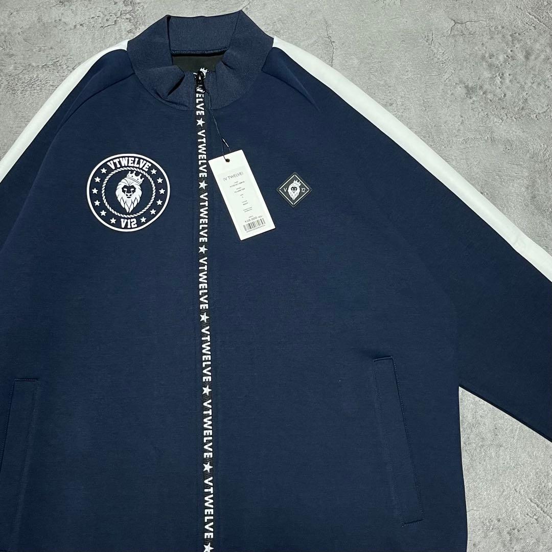 V12 ヴィトゥエルヴ　新品未使用　ネイビー　ダンボールニットセットアップ　L.