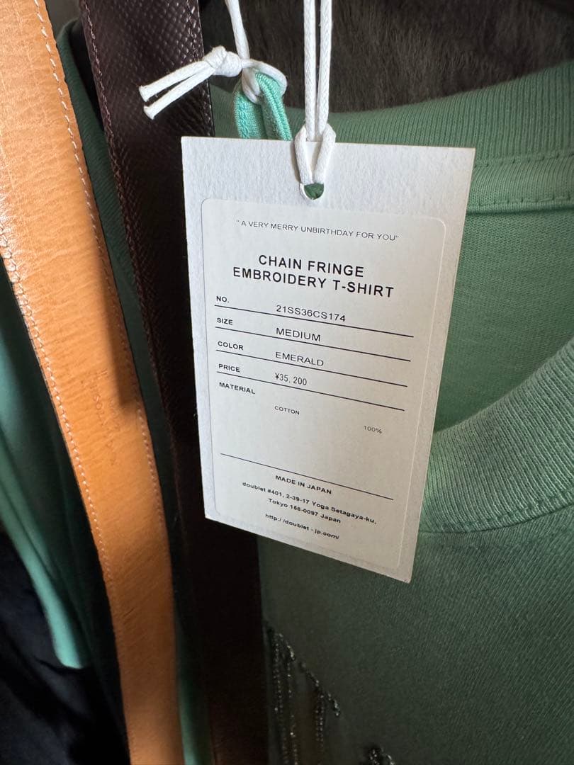 doublet チェーンフリンジ刺繍　ティファニー　Tシャツ M