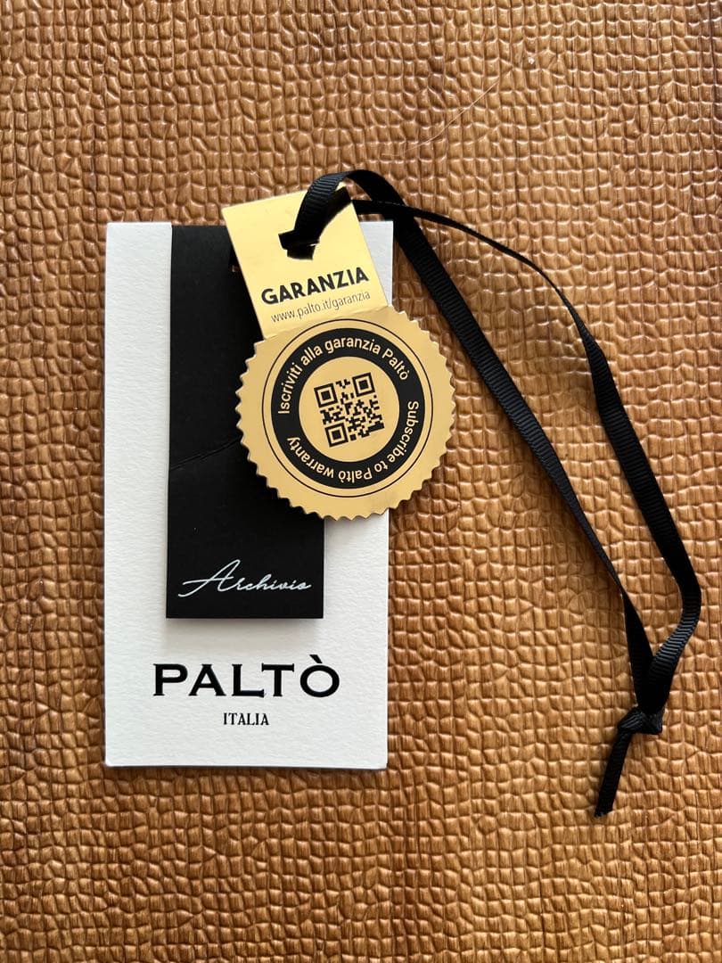 PALTO ヘリンボーン 4ボタンダブル ベルテッドコート 48