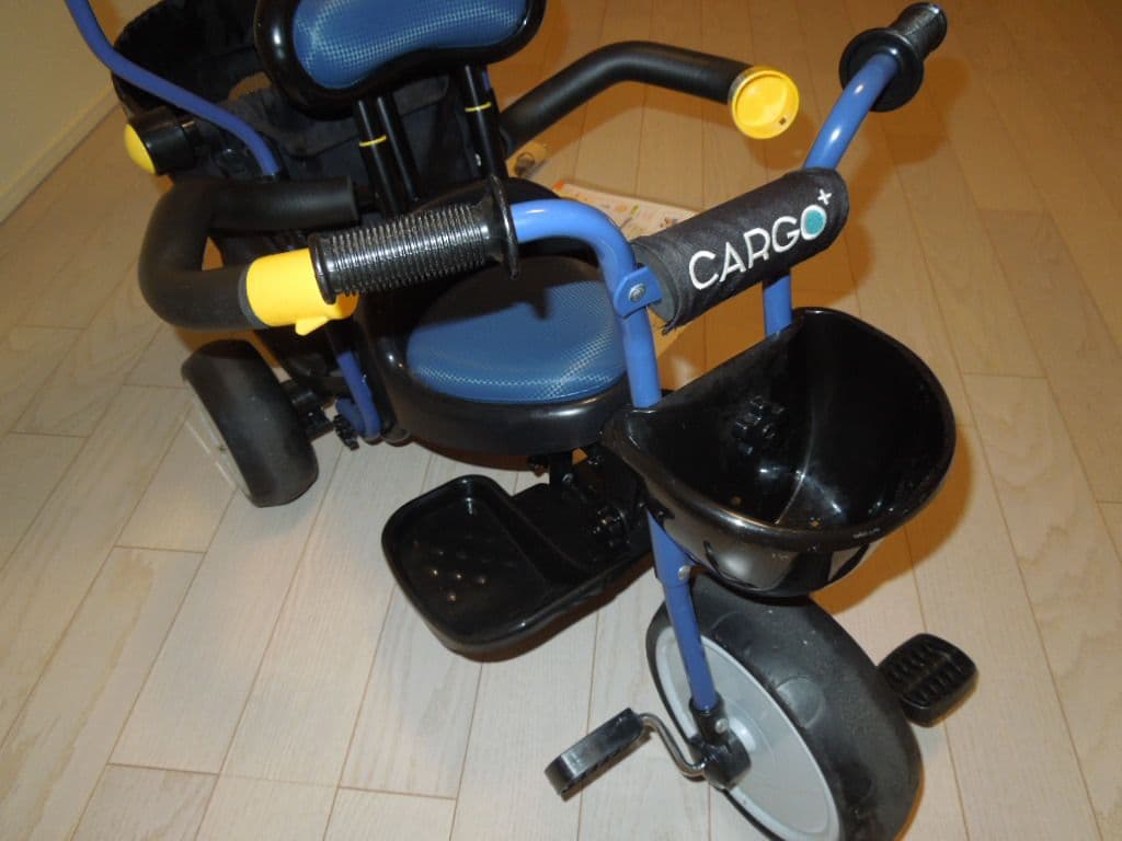 ides CARGO+ アイデス　カーゴ　プラス　ネイビー三輪車 日よけ付き