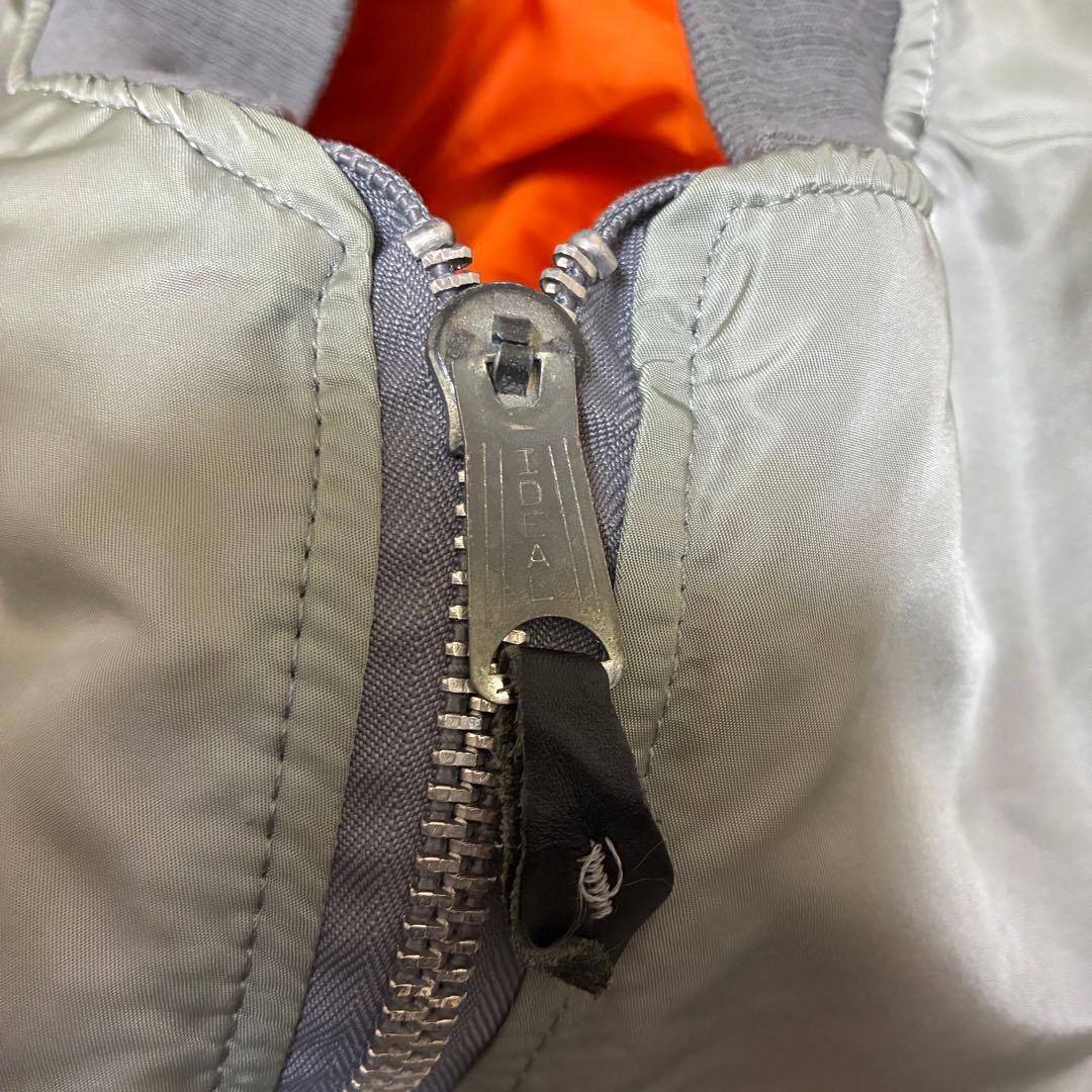 Alpha 80s MA-1 シルバーグレー 三本タグ Lサイズ