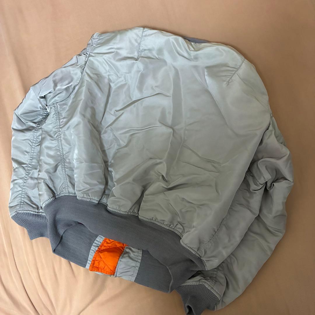 Alpha 80s MA-1 シルバーグレー 三本タグ Lサイズ