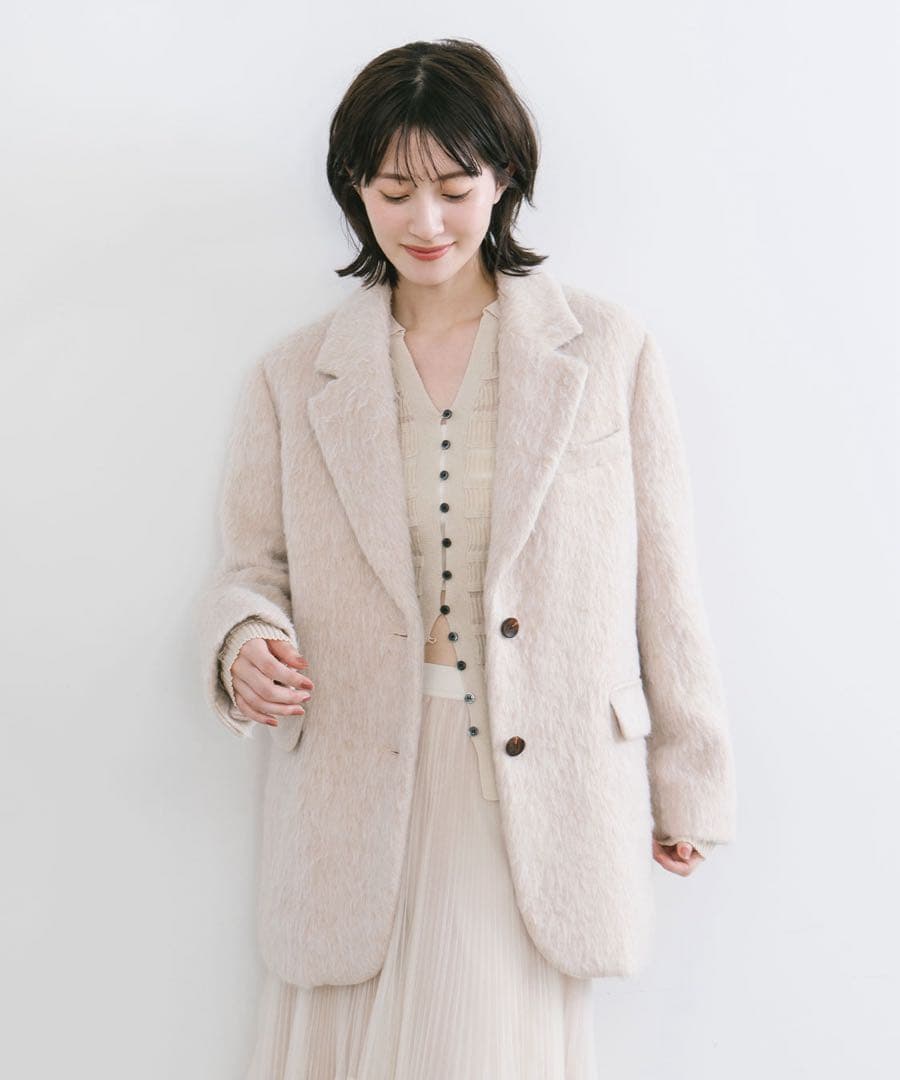 COCO DEAL ウールシャギージャコット