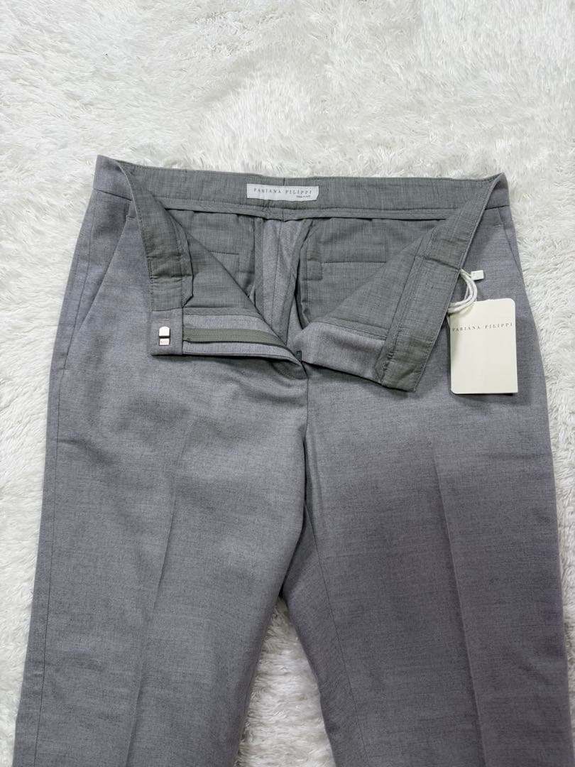 新品タグ付　ファビアナフィリッピ カシミヤ混テーパードパンツ