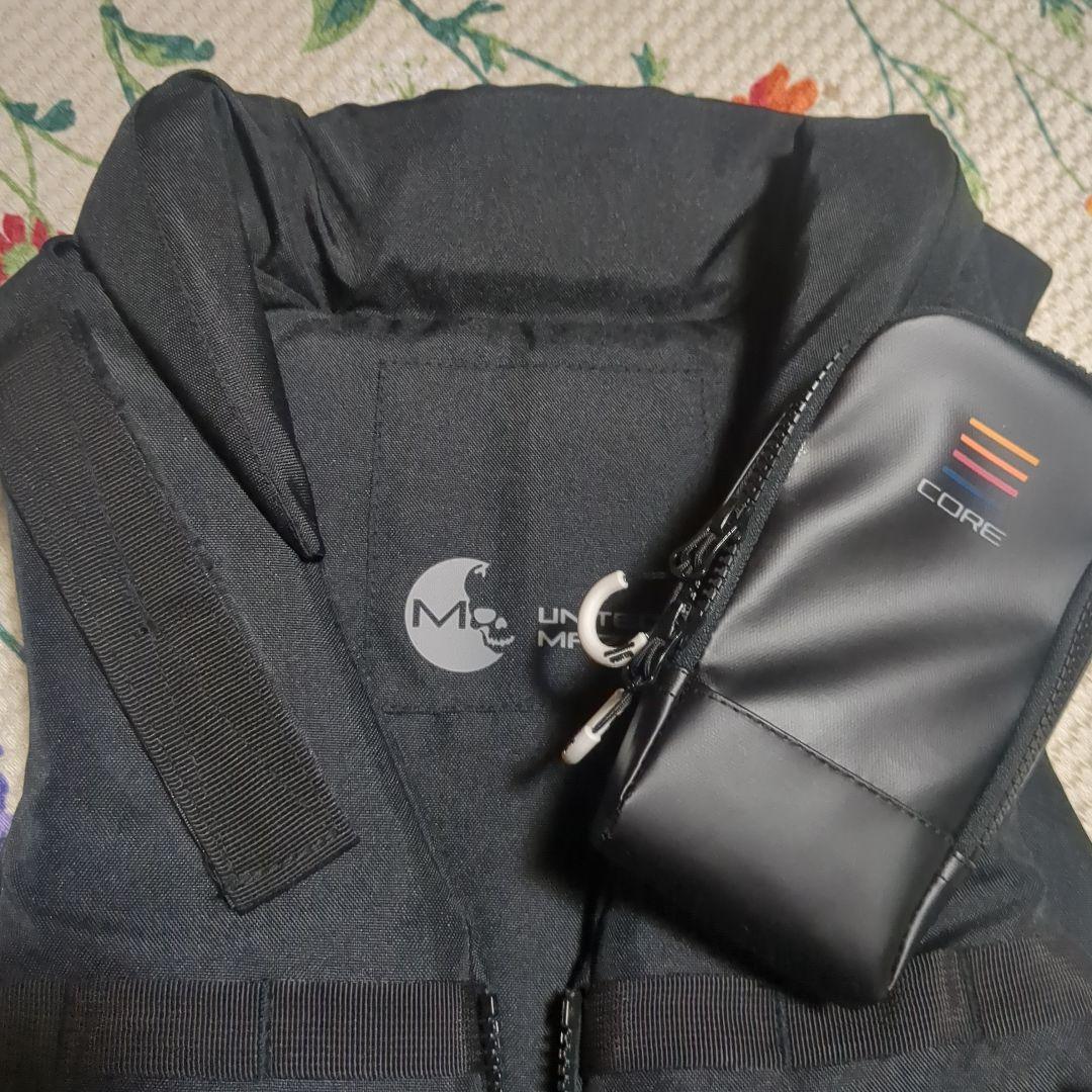 (未使用品)MAZUME フィッシングベスト ブラック