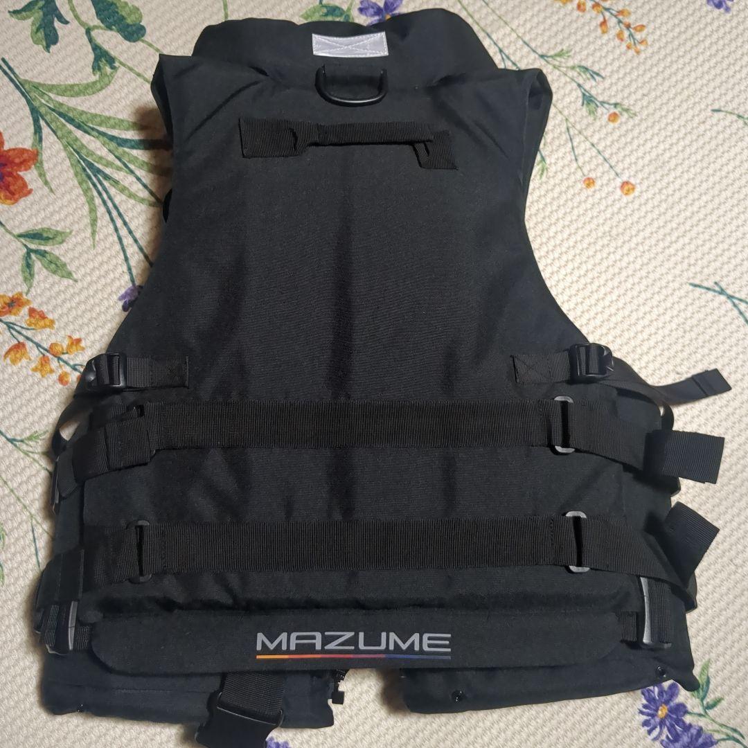 (未使用品)MAZUME フィッシングベスト ブラック