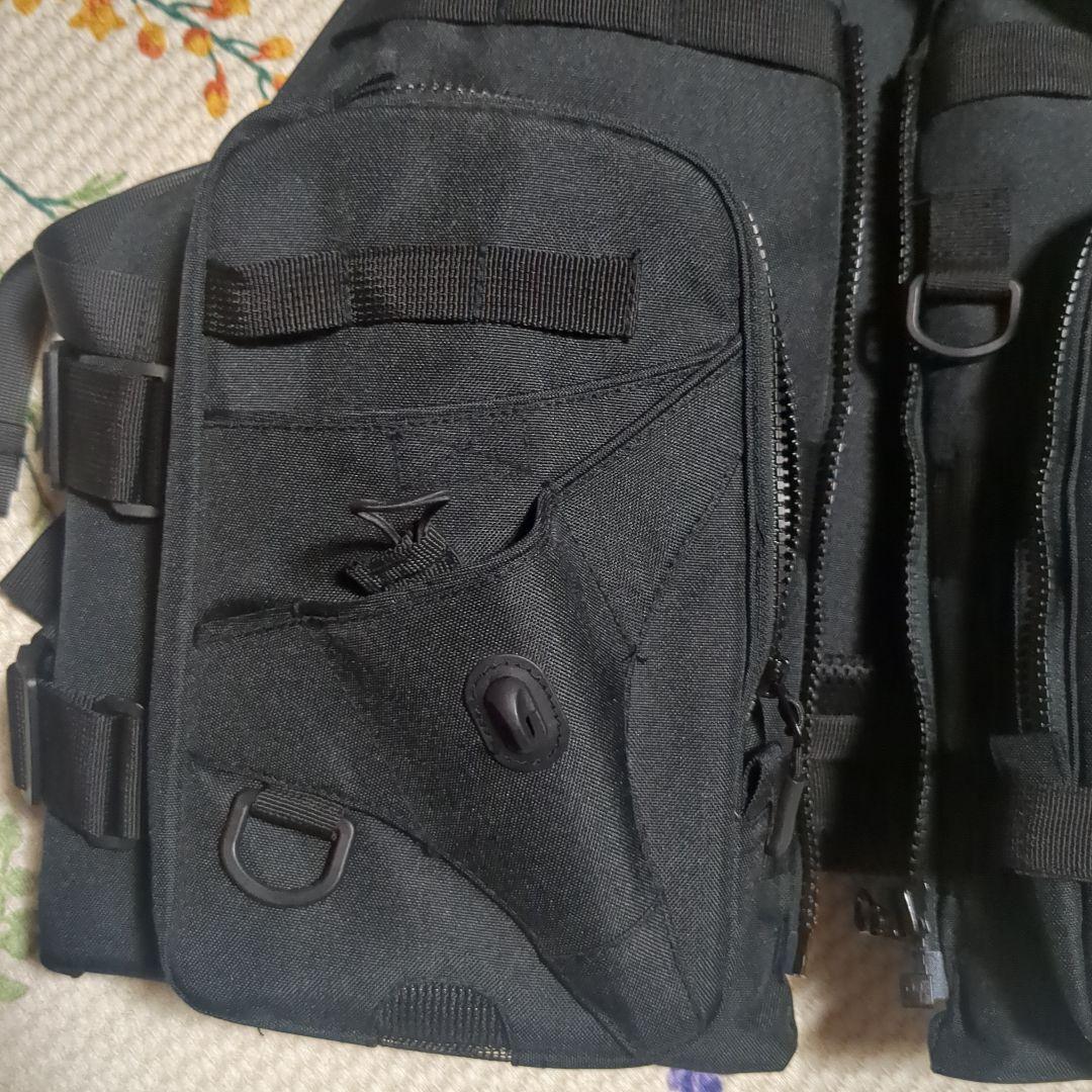 (未使用品)MAZUME フィッシングベスト ブラック