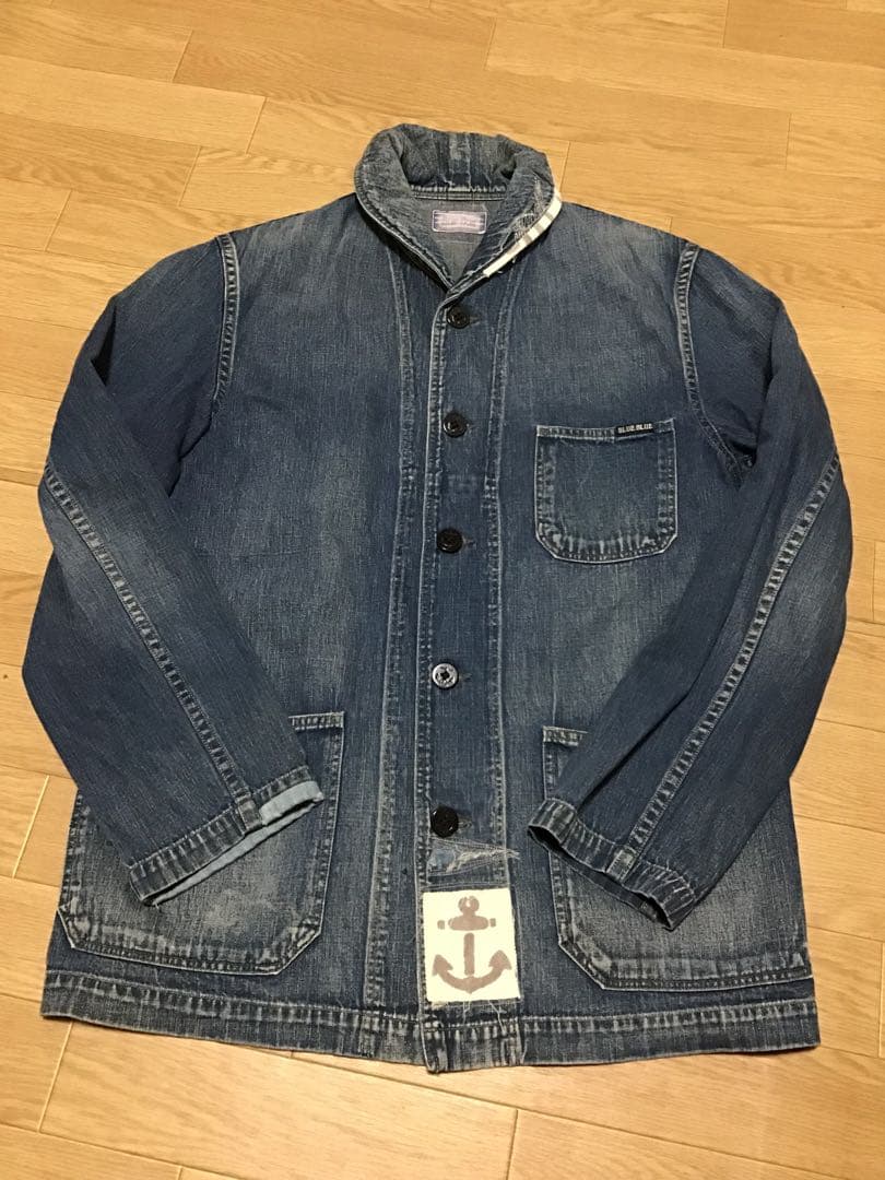 【BLUE BLUE】デニムカバーオール/3★羽織★ジャケット★メンズ