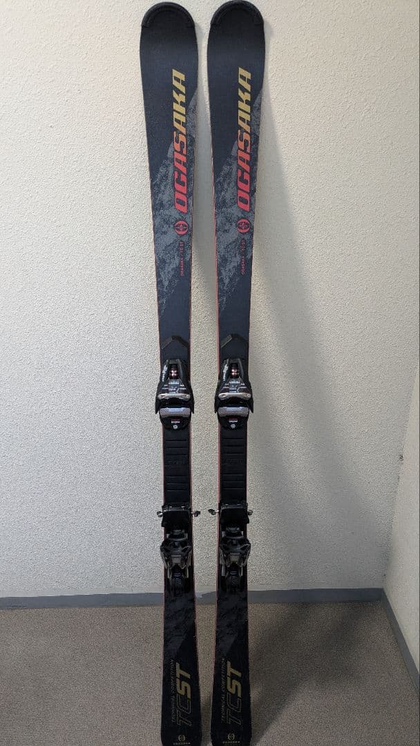 OGASAKA TC-ST 165cmスキー板 バインディング、プレート付き