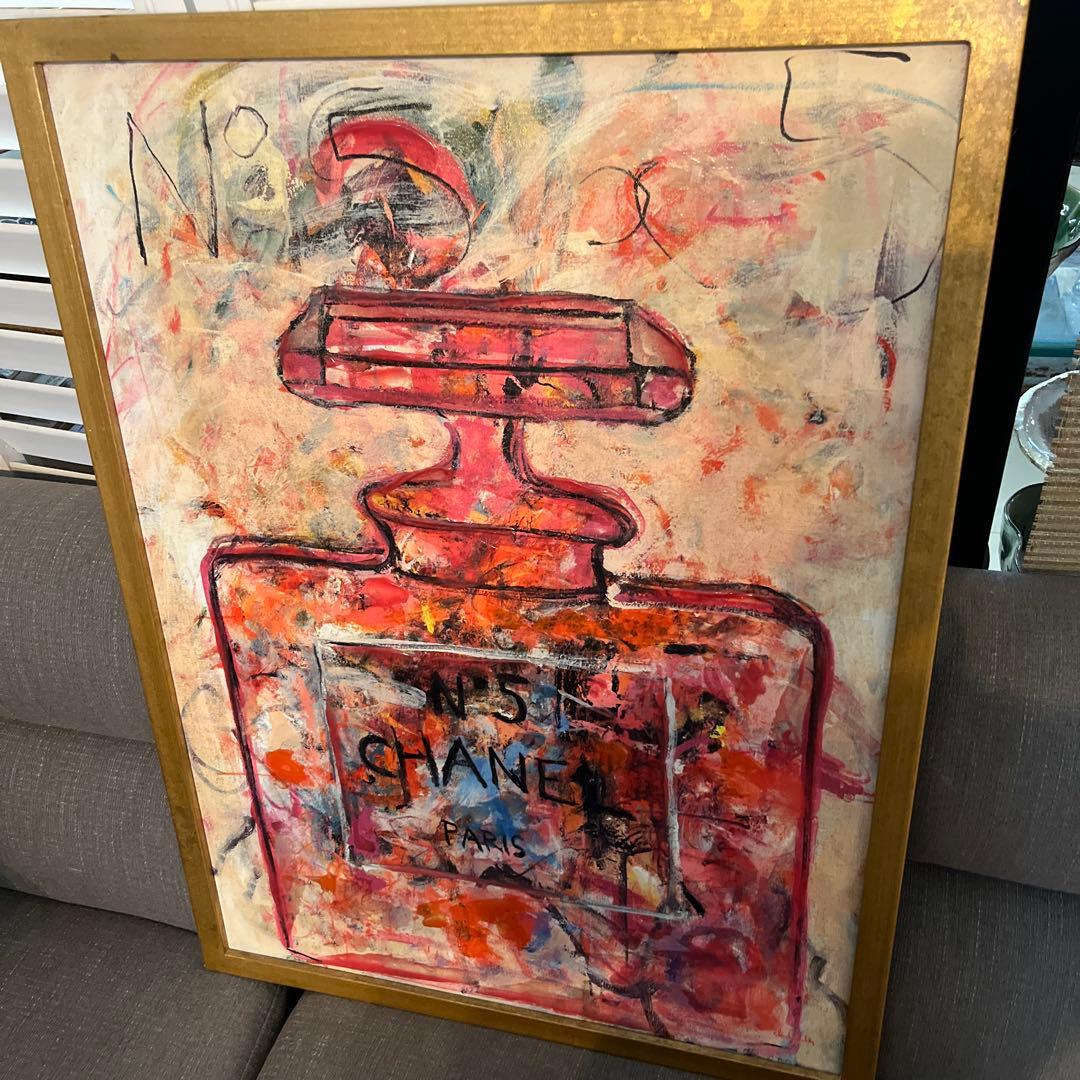 Francfranc シャネルN°5 パフューム 額装 油絵