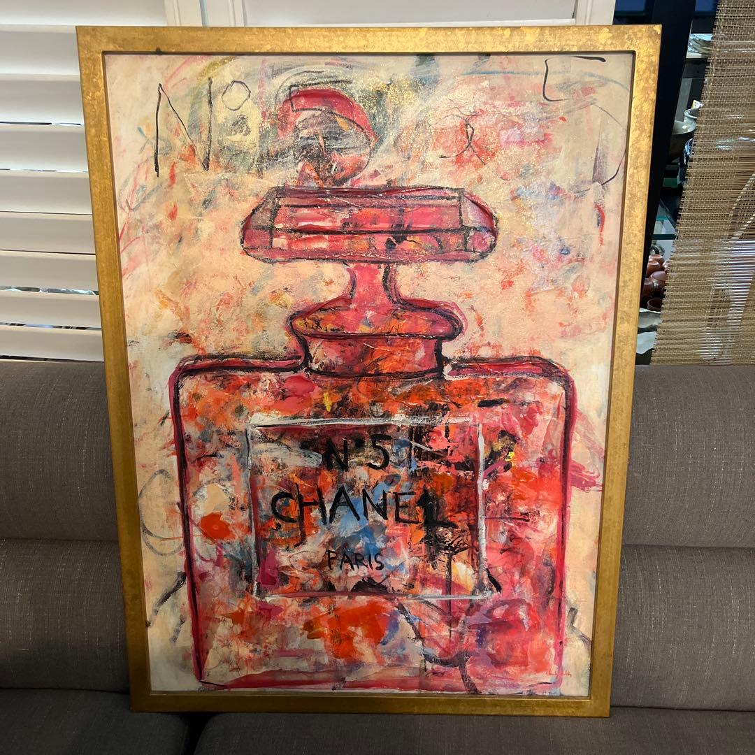 Francfranc シャネルN°5 パフューム 額装 油絵
