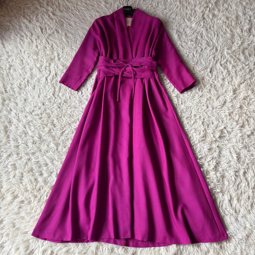 シビラ 24aw ラップ風 ロングワンピース Aライン フレア Sybilla