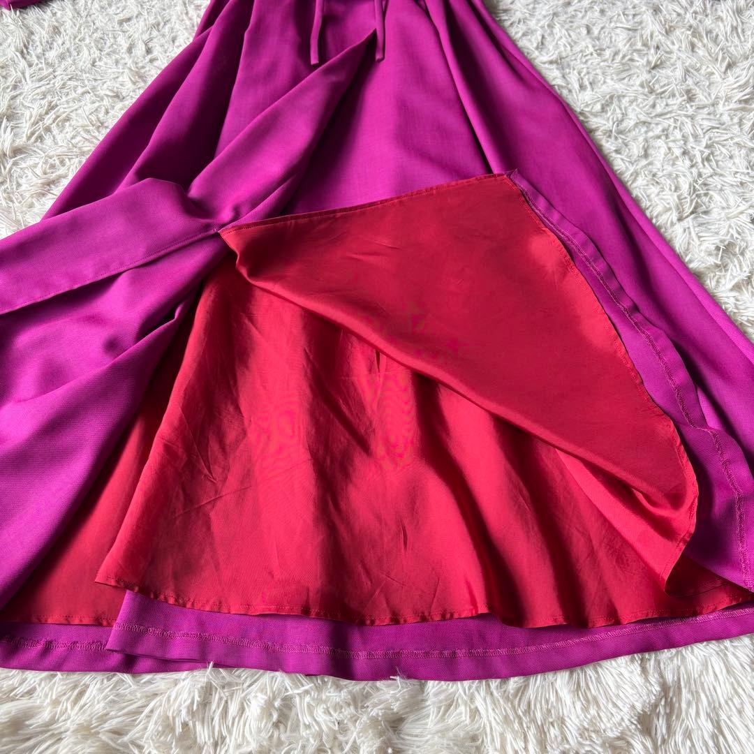 シビラ 24aw ラップ風 ロングワンピース Aライン フレア Sybilla