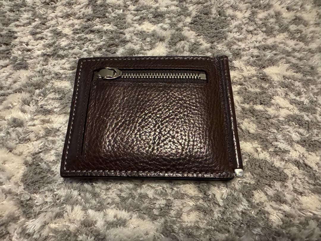 【美品】土屋鞄／ウルバーノマネークリップ／カフェ