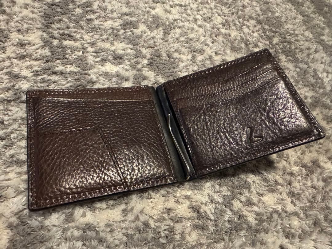 【美品】土屋鞄／ウルバーノマネークリップ／カフェ