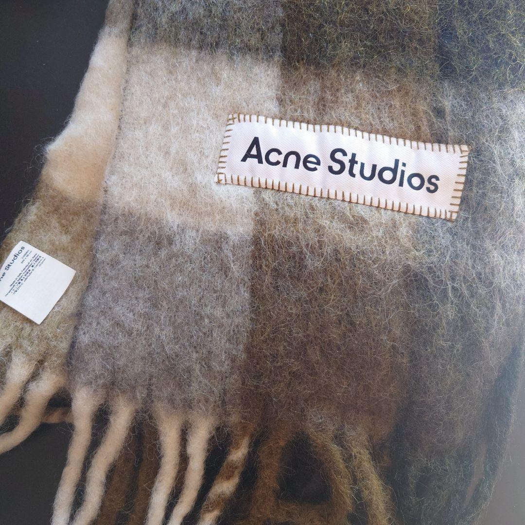 Acne Studios チェック柄マフラー 250 x 28 cm