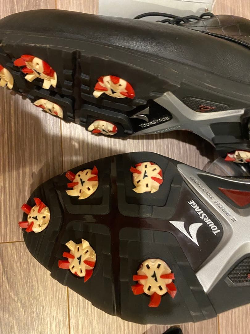 ゴルフシューズ　スパイク　ツアーステージ　x-spike Ⅲ 25.0 黒