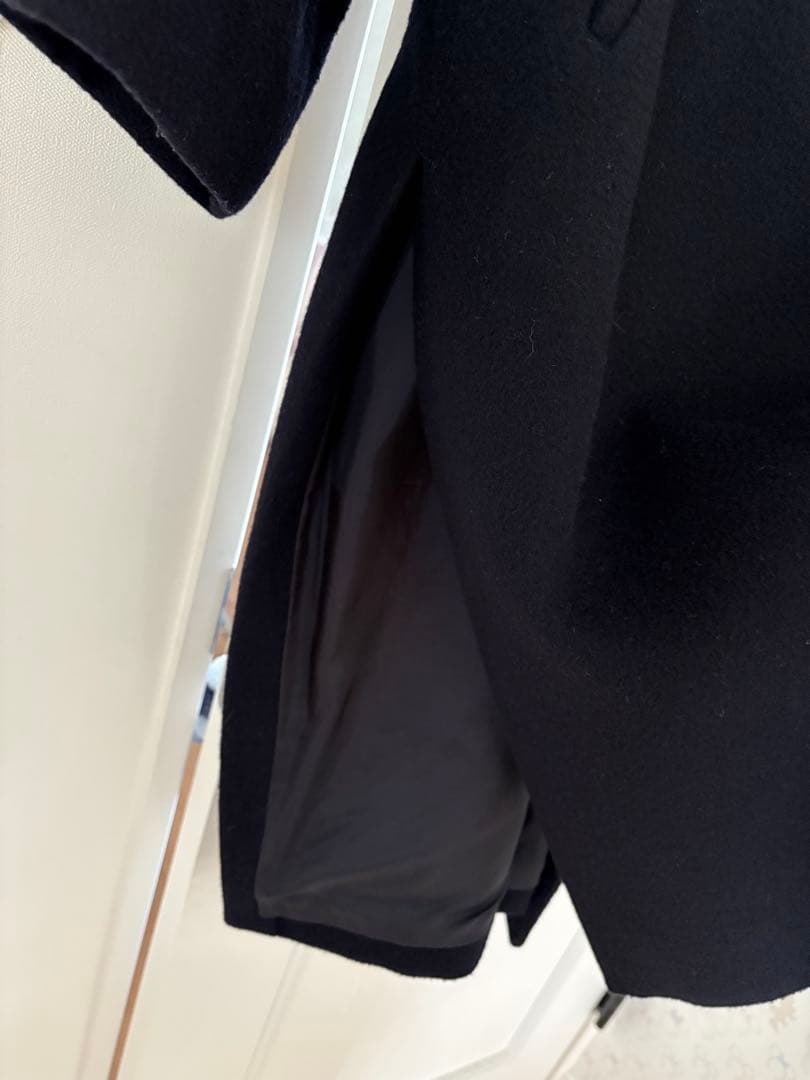 イエナ ロングスリット　ノーカラーコート