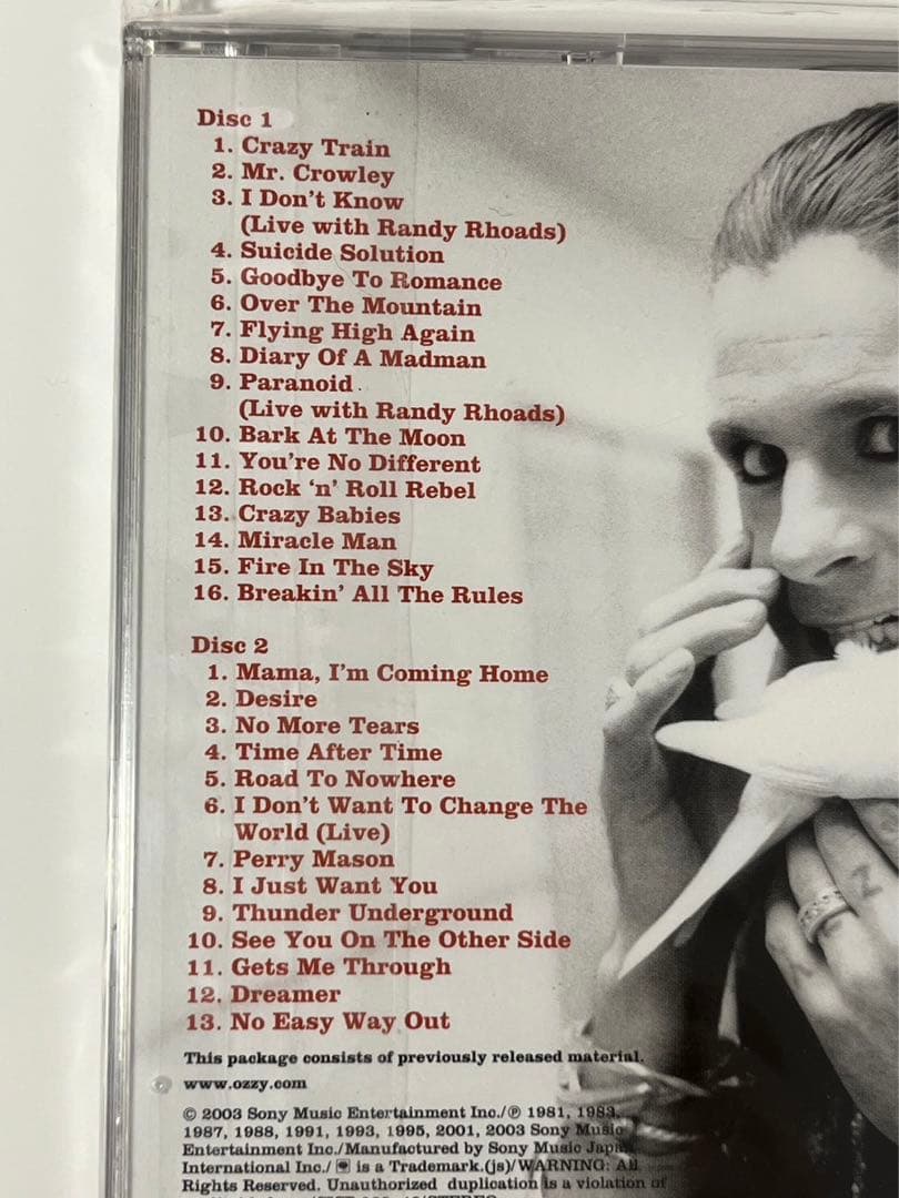 オジーオズボーン　エッセンシャル　Best ベスト　2枚組　未開封新品